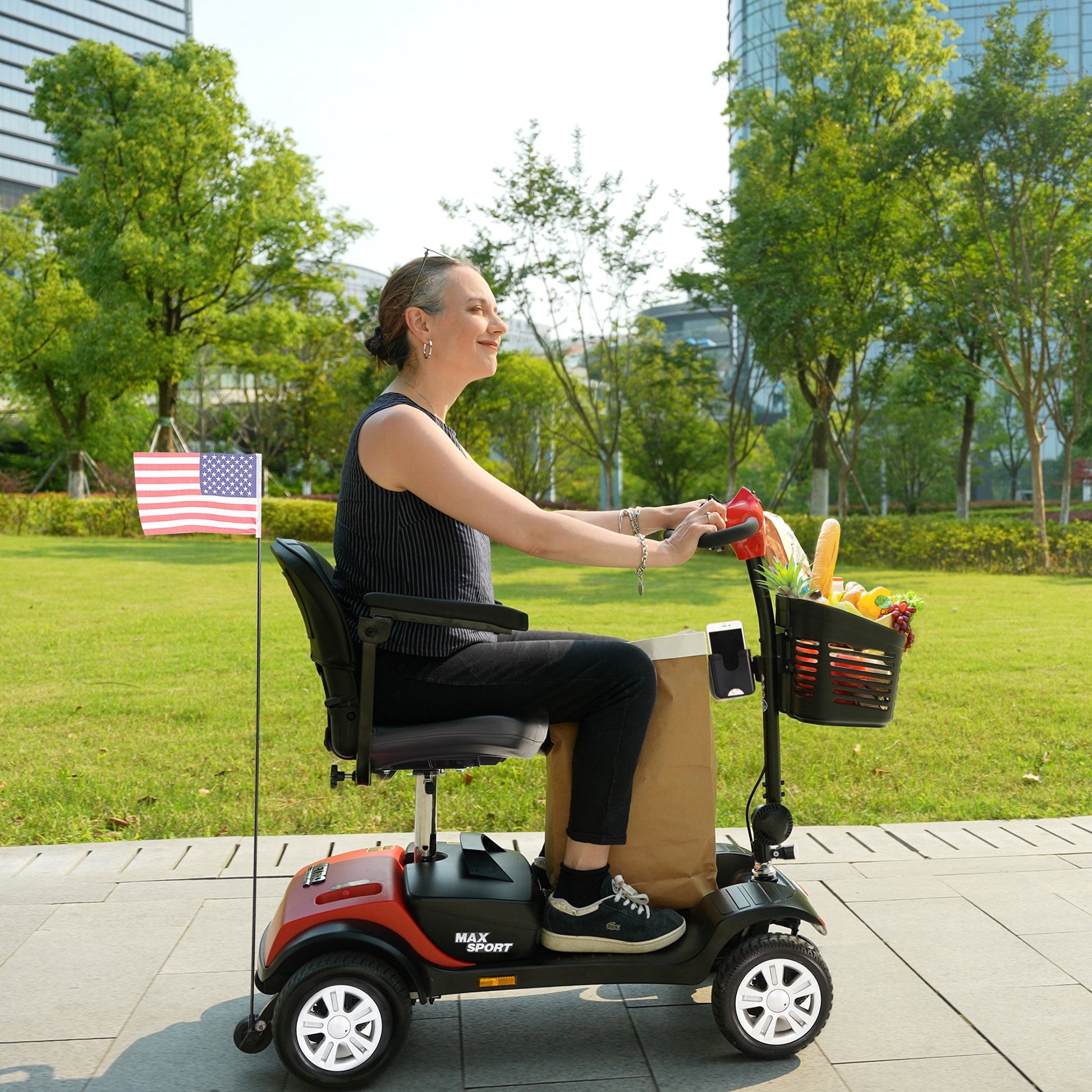 Metro Mobility Max Sport 4-Wheel Mobility Scooter - W42936056