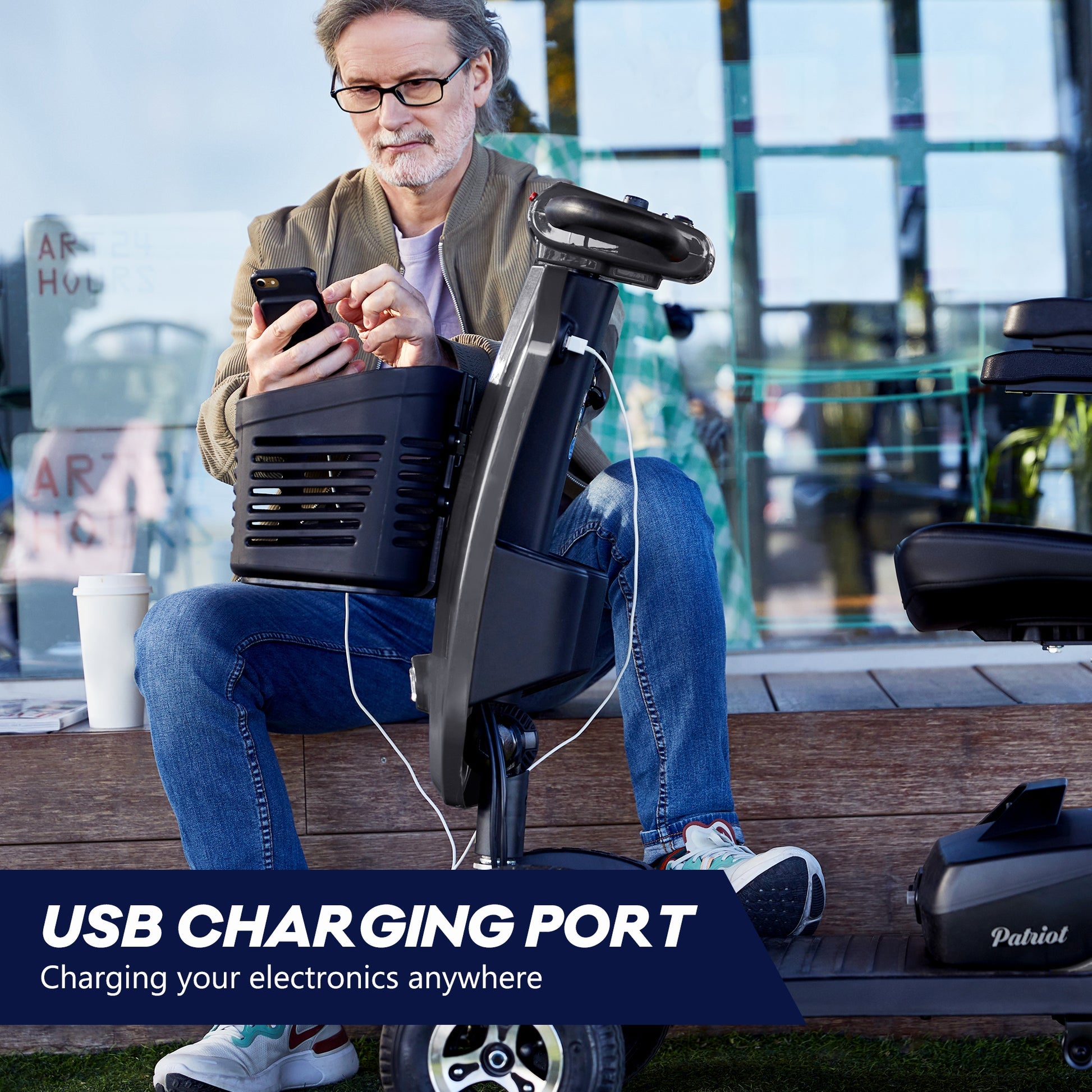 Metro Mobility Upgraded Patriot 4-Wheel Mobility Scooter - W429S0001X