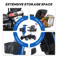 Metro Mobility Upgraded Patriot 4-Wheel Mobility Scooter - W429S0001X