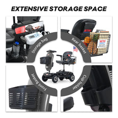 Metro Mobility Upgraded Patriot 4-Wheel Mobility Scooter - W429S0001X