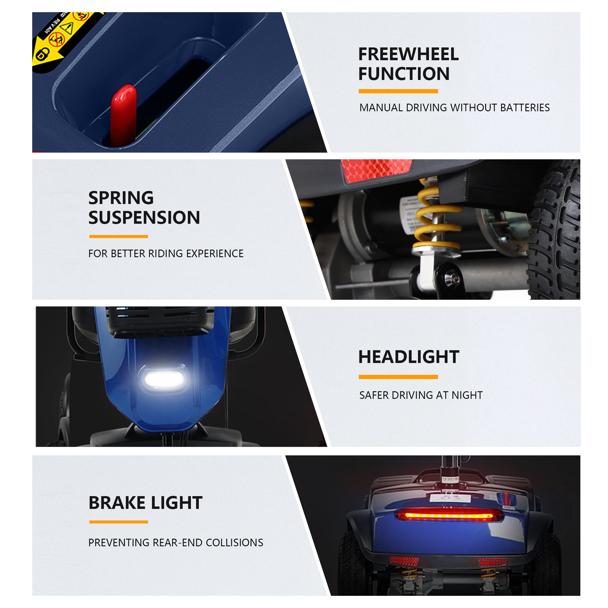 Metro Mobility Upgraded Patriot 4-Wheel Mobility Scooter - W429S0001X