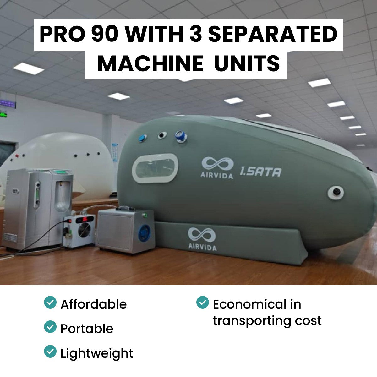 Airvida Pro90 1.5 ATA Portable Sitting Hyperbaric Chamber