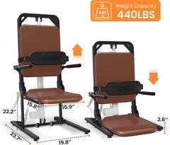 Vocic Sit-to-Stand Mobility Lift Chair with Adjustable Height - AX05