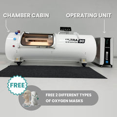 Airvida Ultra 36 2.0 ATA (89" x 36") Hard Shell Lying Hyperbaric Chamber