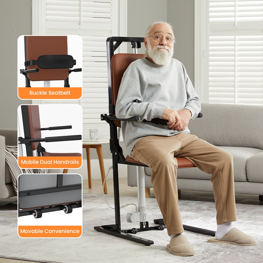 Vocic Sit-to-Stand Mobility Lift Chair with Adjustable Height - AX05