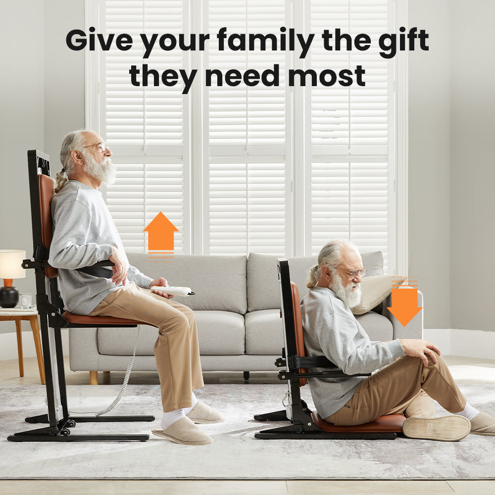 Vocic Sit-to-Stand Mobility Lift Chair with Adjustable Height - AX05