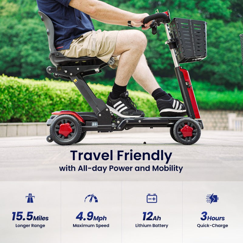 Vocic Fold&Go Revolutionary Foldable Mobility Scooter - D91