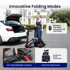 Vocic Fold&Go Revolutionary Foldable Mobility Scooter - D91