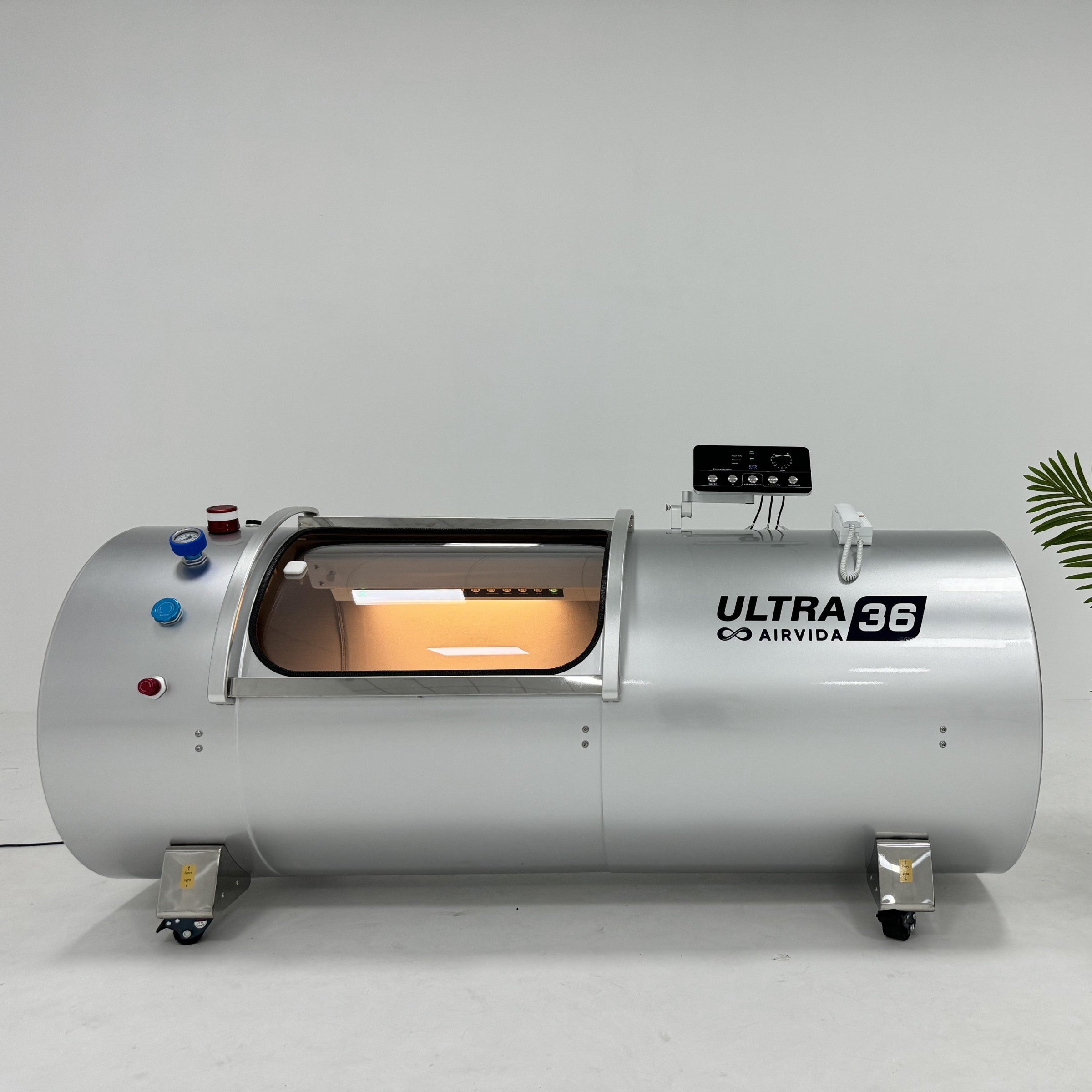 Airvida Ultra 36 2.0 ATA (89" x 36") Hard Shell Lying Hyperbaric Chamber