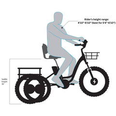 Emojo Caddy Pro 500W 3-Wheel Electric Trike - EBK18