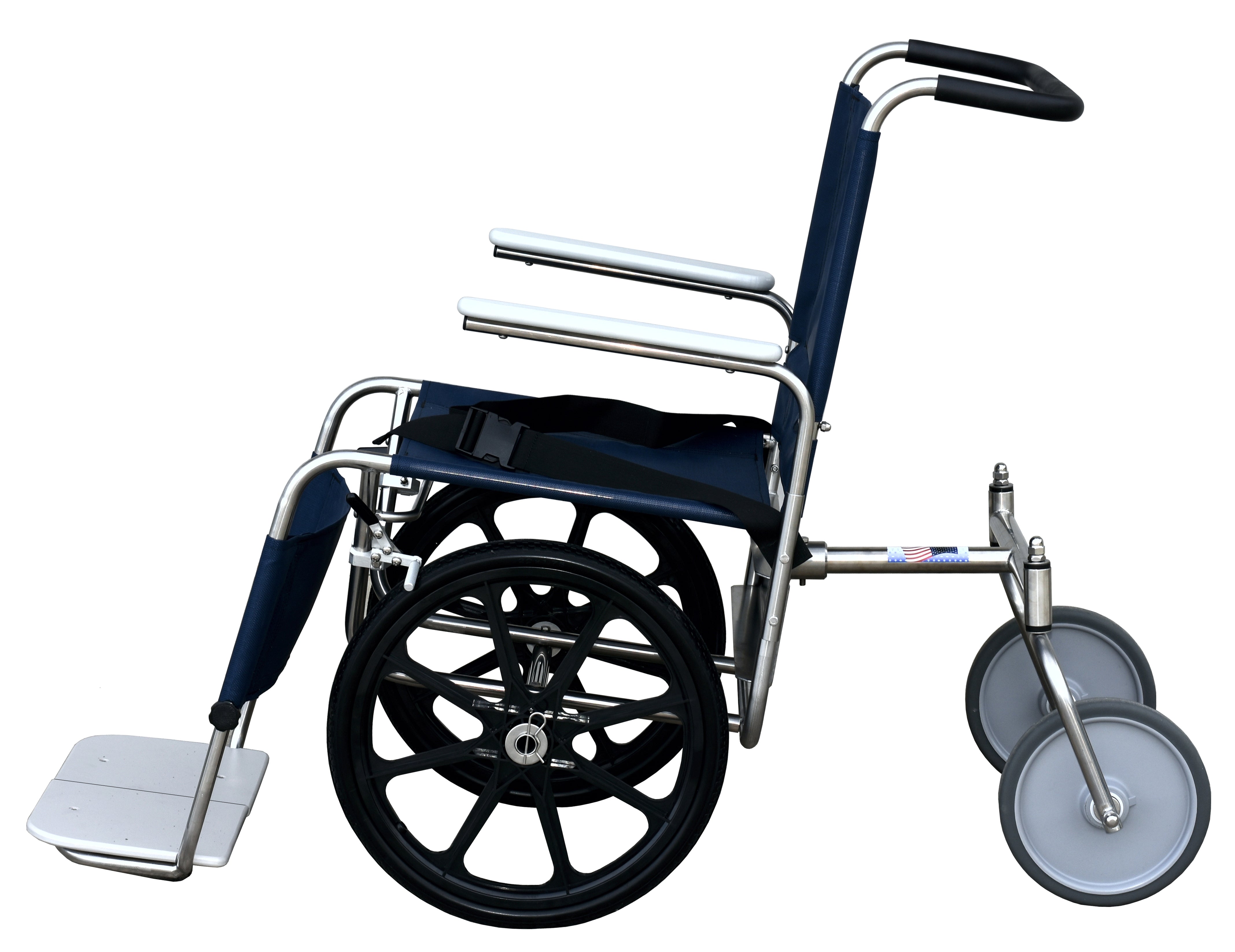 DeBug Pool Chair Aquatic Wheelchair with Stainless Steel Frame