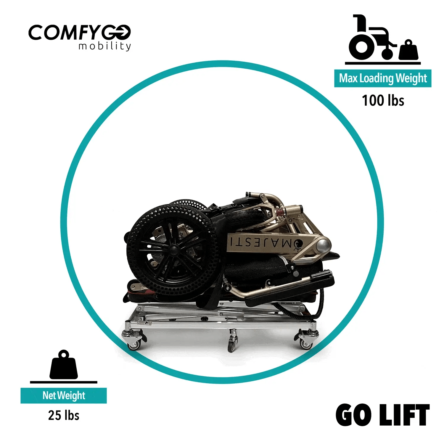 ComfyGo Portable Lift For Electric Wheelchairs And Scooters - GO-Lift