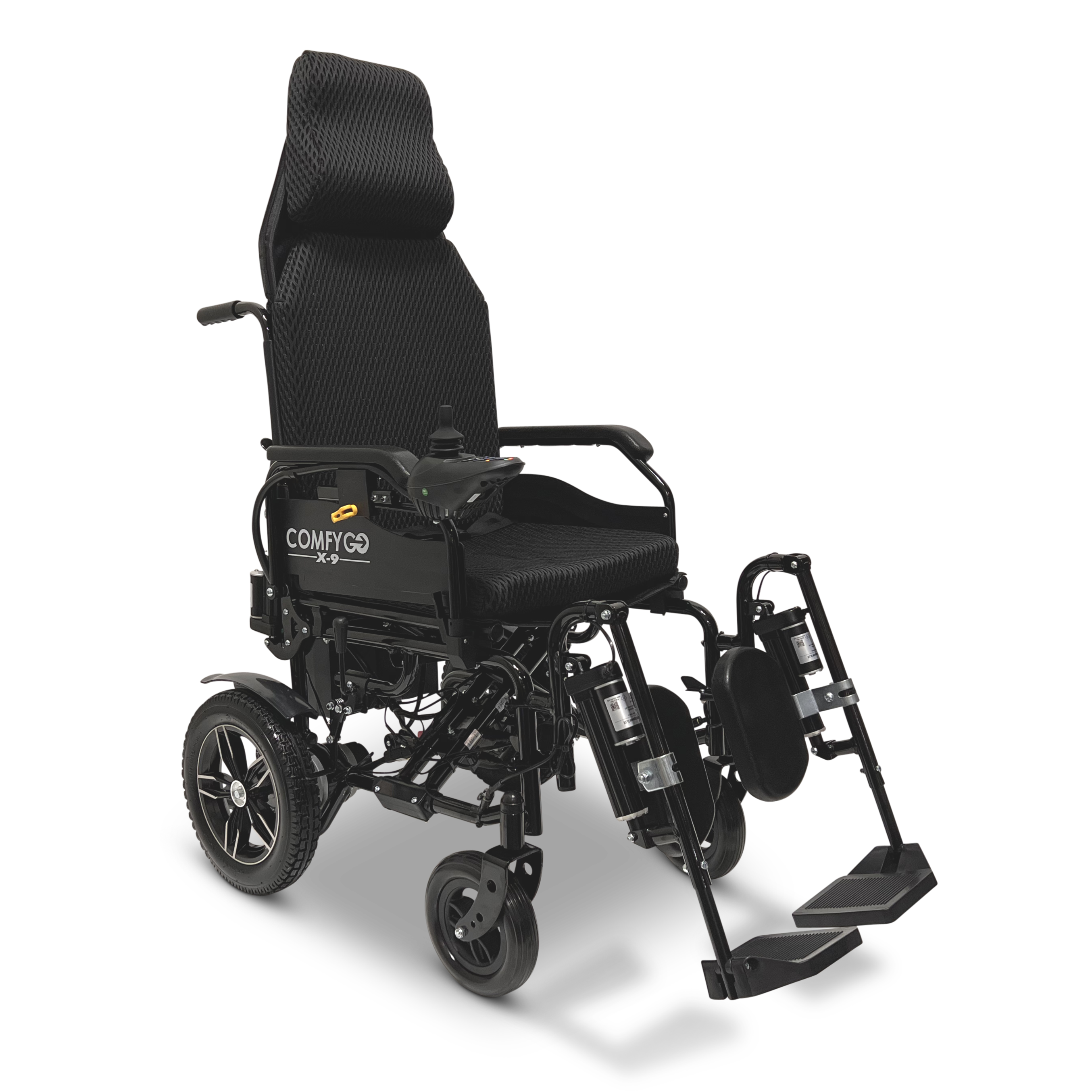ComfyGo Remote Controlled Electric Wheelchair with Automatic Reclining Backrest & Lifting Leg Rests - X-9