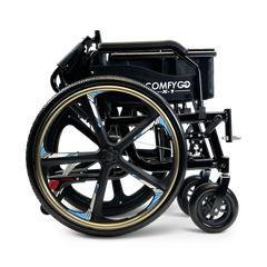 ComfyGO Lightweight Manual Wheelchair with Quick-Detach Wheels - X-1