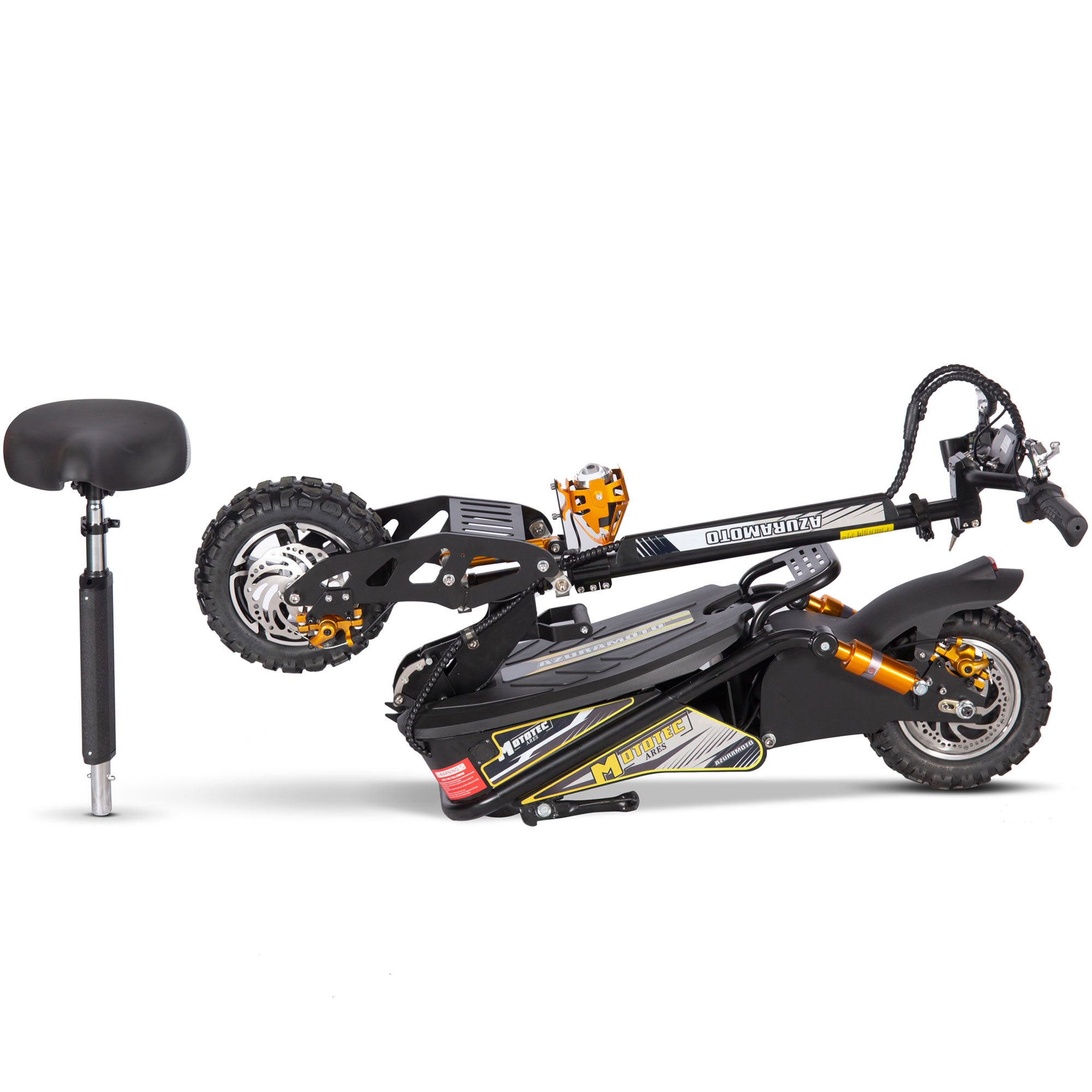 MotoTec Ares 48v 1600w Electric Scooter - MT-Ares-48v-1600w