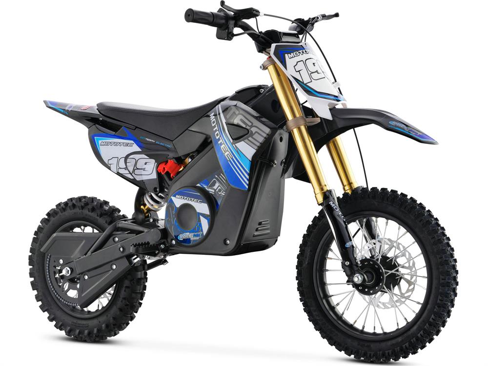 MotoTec 36v Pro Electric Dirt Bike 1200w Lithium, Blue - MT-Dirt-Pro_Blue