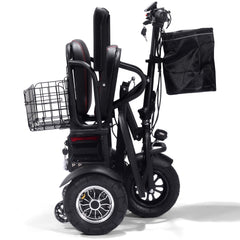 MotoTec Folding Mobility Electric Trike 48v 1000w Dual Motor Lithium Black - MT-FOLD-TRK-1000
