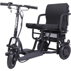 MotoTec Folding Mobility Electric Trike 48v 700w Dual Motor Lithium Black- MT-FOLD-TRK-700