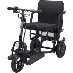 MotoTec Folding Mobility Electric Trike 48v 700w Dual Motor Lithium Black- MT-FOLD-TRK-700