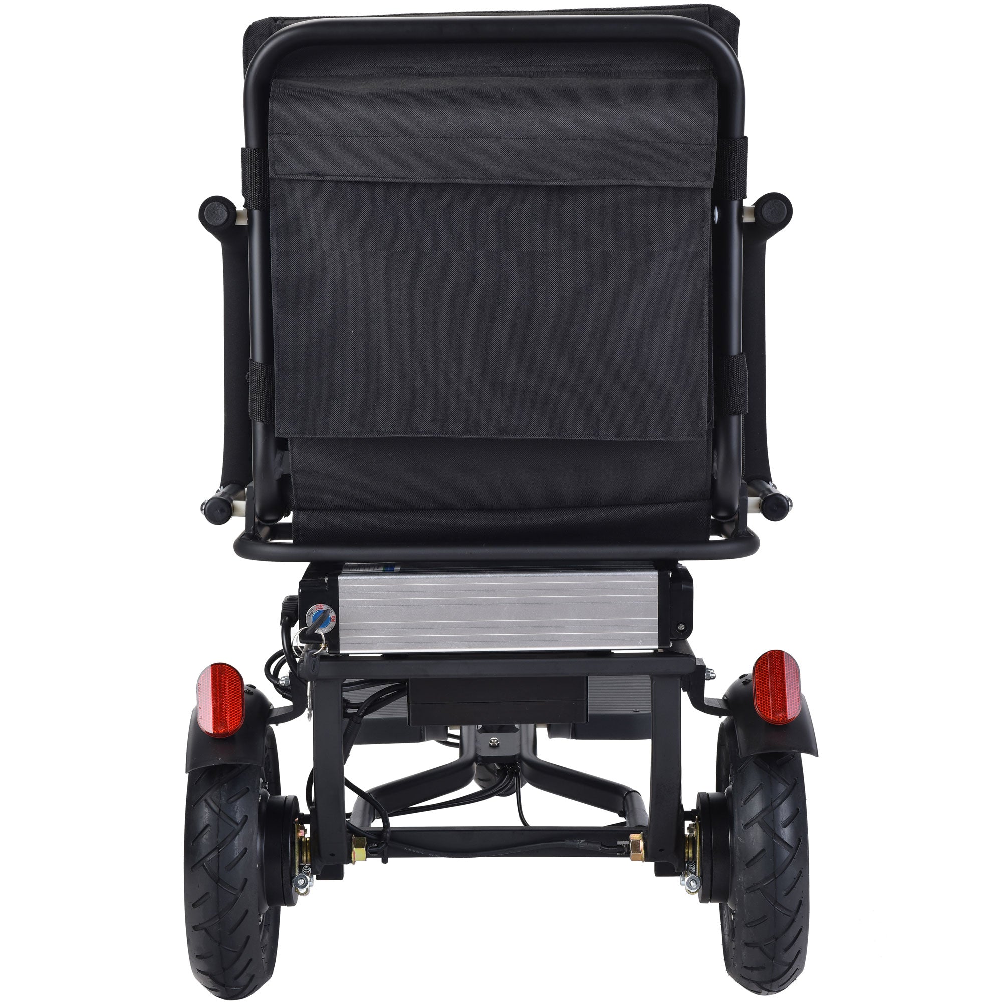 MotoTec Folding Mobility Electric Trike 48v 700w Dual Motor Lithium Black- MT-FOLD-TRK-700