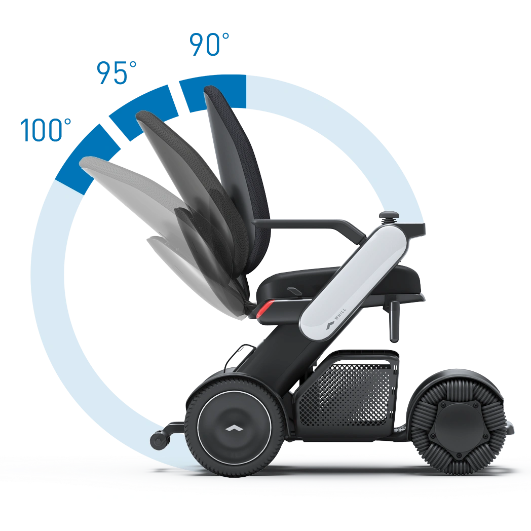 Whill Model C2 High Back Portable Electric Wheelchair - C2 High Back