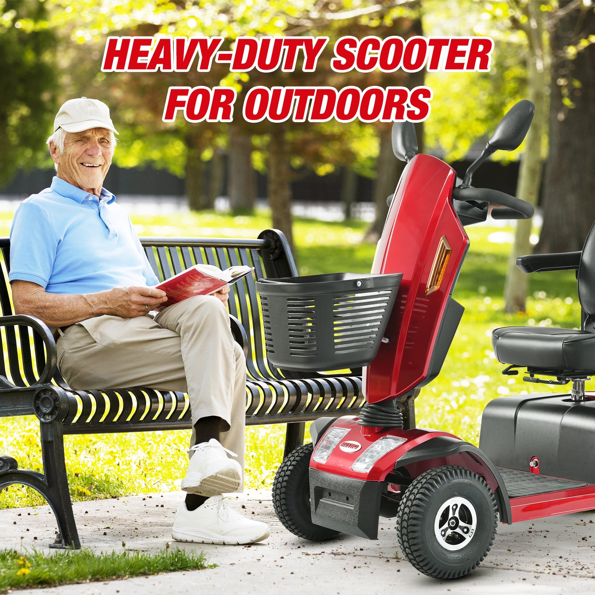 Metro Mobility S500 4-Wheel Heavy-Duty Scooter - W429P151XX