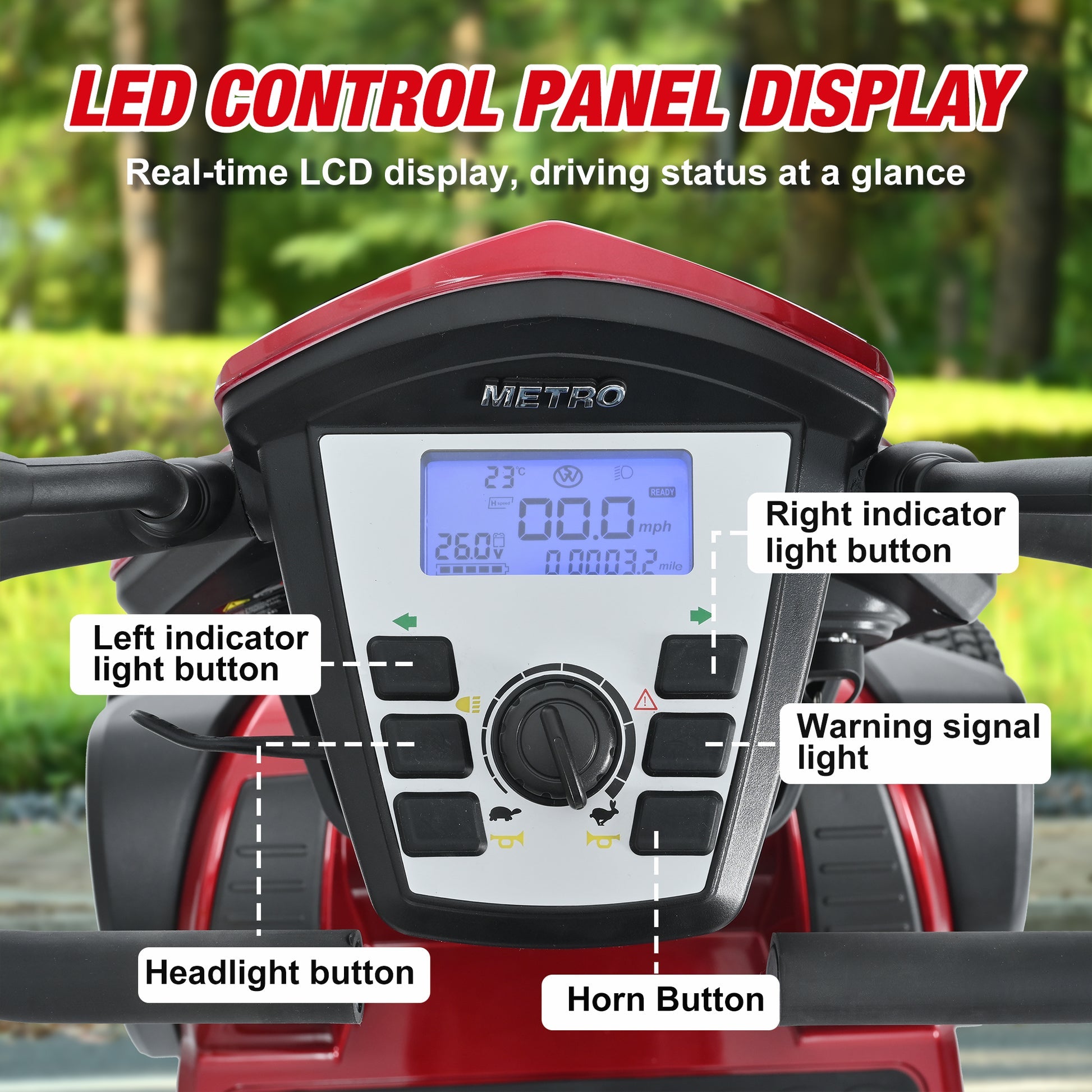 Metro Mobility S500 4-Wheel Heavy-Duty Scooter - W429P151XX