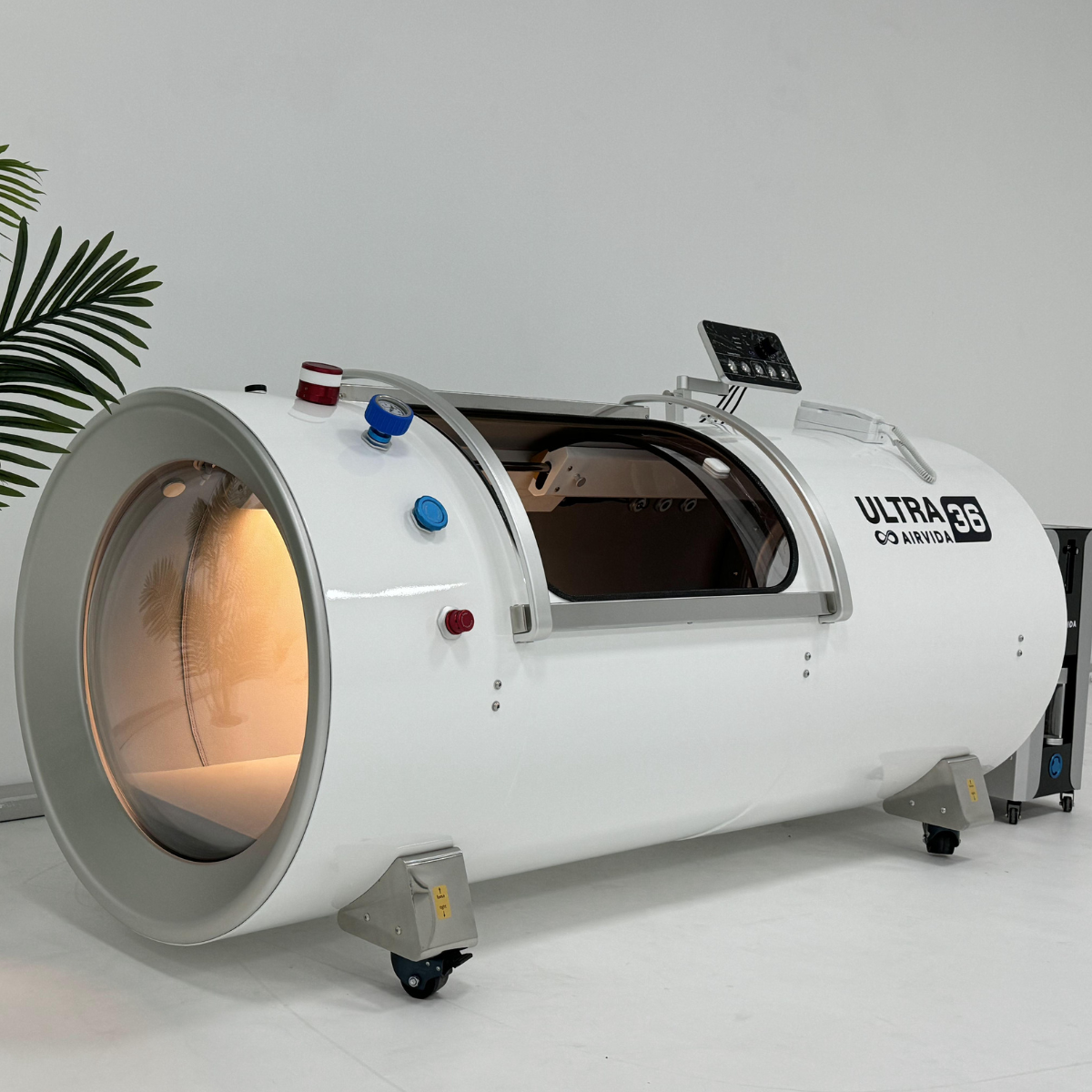 Airvida Ultra 36 2.0 ATA (89" x 36") Hard Shell Lying Hyperbaric Chamber