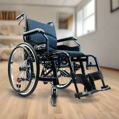 ComfyGO Lightweight Manual Wheelchair with Quick-Detach Wheels - X-1