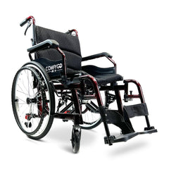 ComfyGO Lightweight Manual Wheelchair with Quick-Detach Wheels - X-1