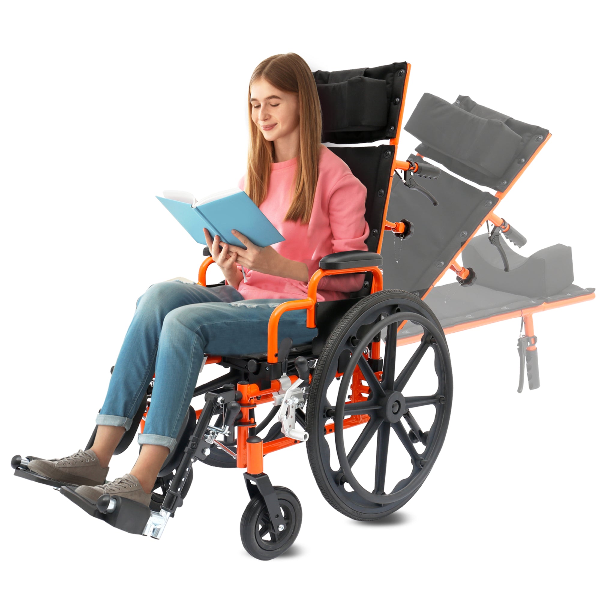 Circle Specialty Ziggo Pro Lightweight Reclining Wheelchair - ZREC*