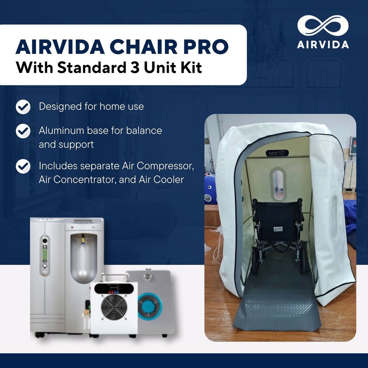 Airvida Chair Pro 1.4 ATA Hyperbaric Chamber