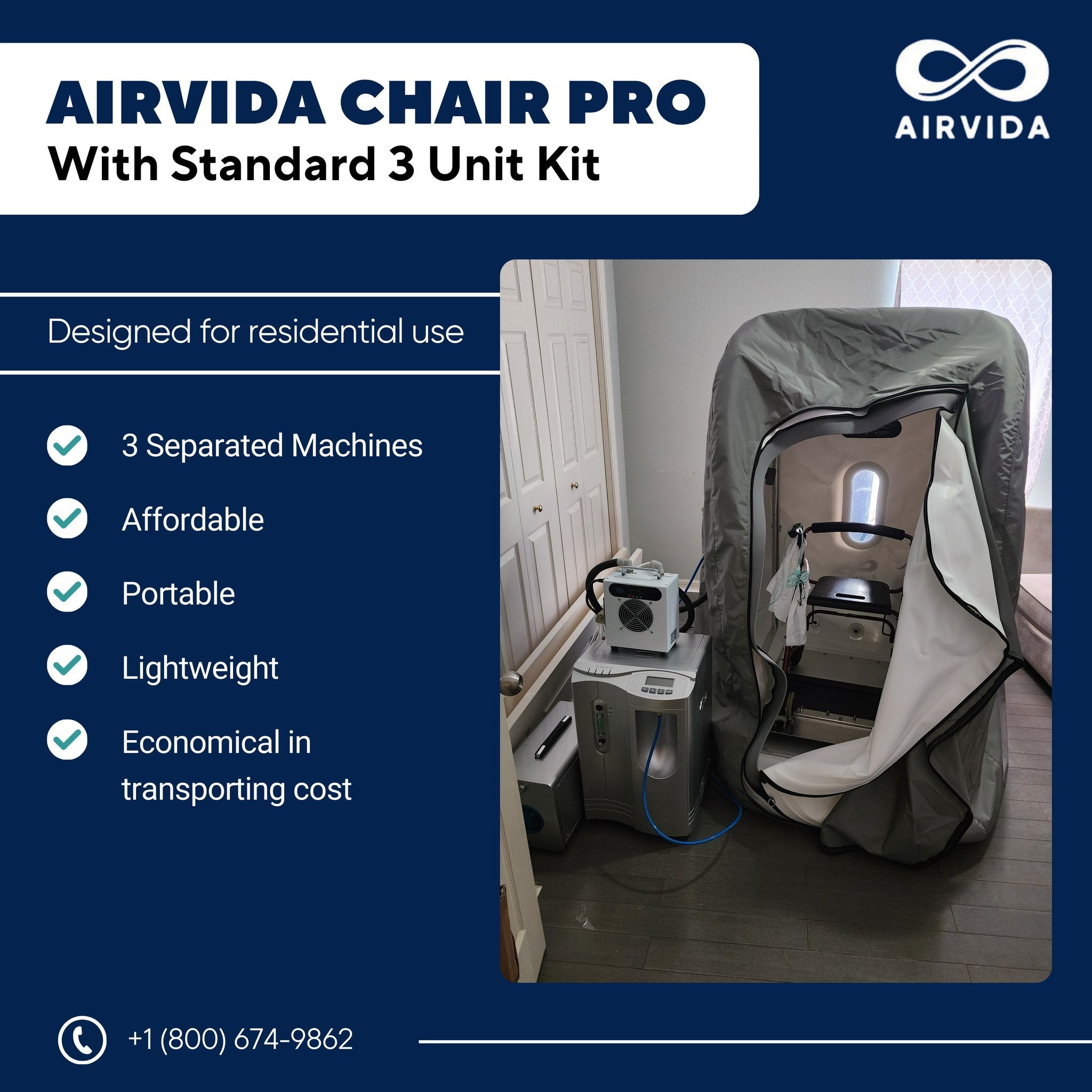 Airvida Chair Pro 1.4 ATA Hyperbaric Chamber