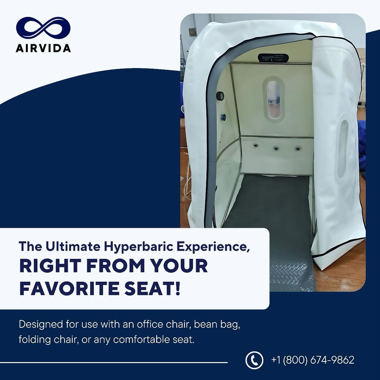 Airvida Chair Pro 1.4 ATA Hyperbaric Chamber