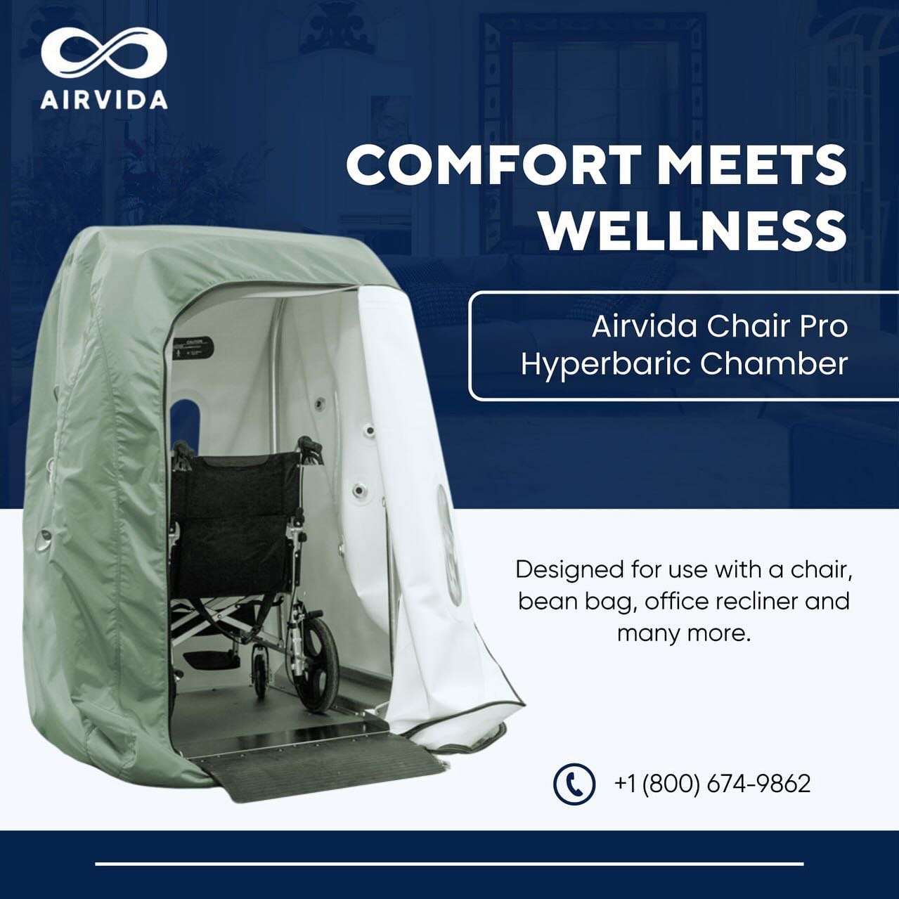 Airvida Chair Pro 1.4 ATA Hyperbaric Chamber