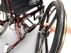 ComfyGO Lightweight Manual Wheelchair with Quick-Detach Wheels - X-1