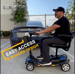 ComfyGo Ultra-Light Electric Mobility Scooter with Quick-Detach Frame - Z-4