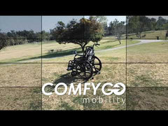ComfyGO Lightweight Manual Wheelchair with Quick-Detach Wheels - X-1