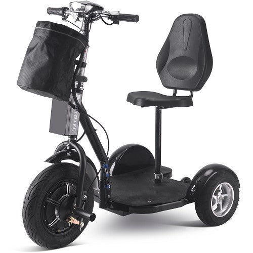 MotoTec Electric Trike 48v 1000w Lithium Black - MT-TRK-1000-Lithium_Black