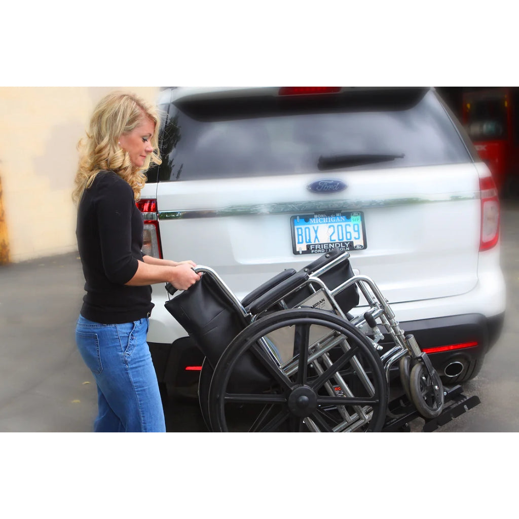 WheelChair Carrier Tilt N' Tote Carrier for Manual Folding Wheelchairs - Model 001