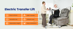 Vocic Electric Portable Folding Transfer Lift - AY06