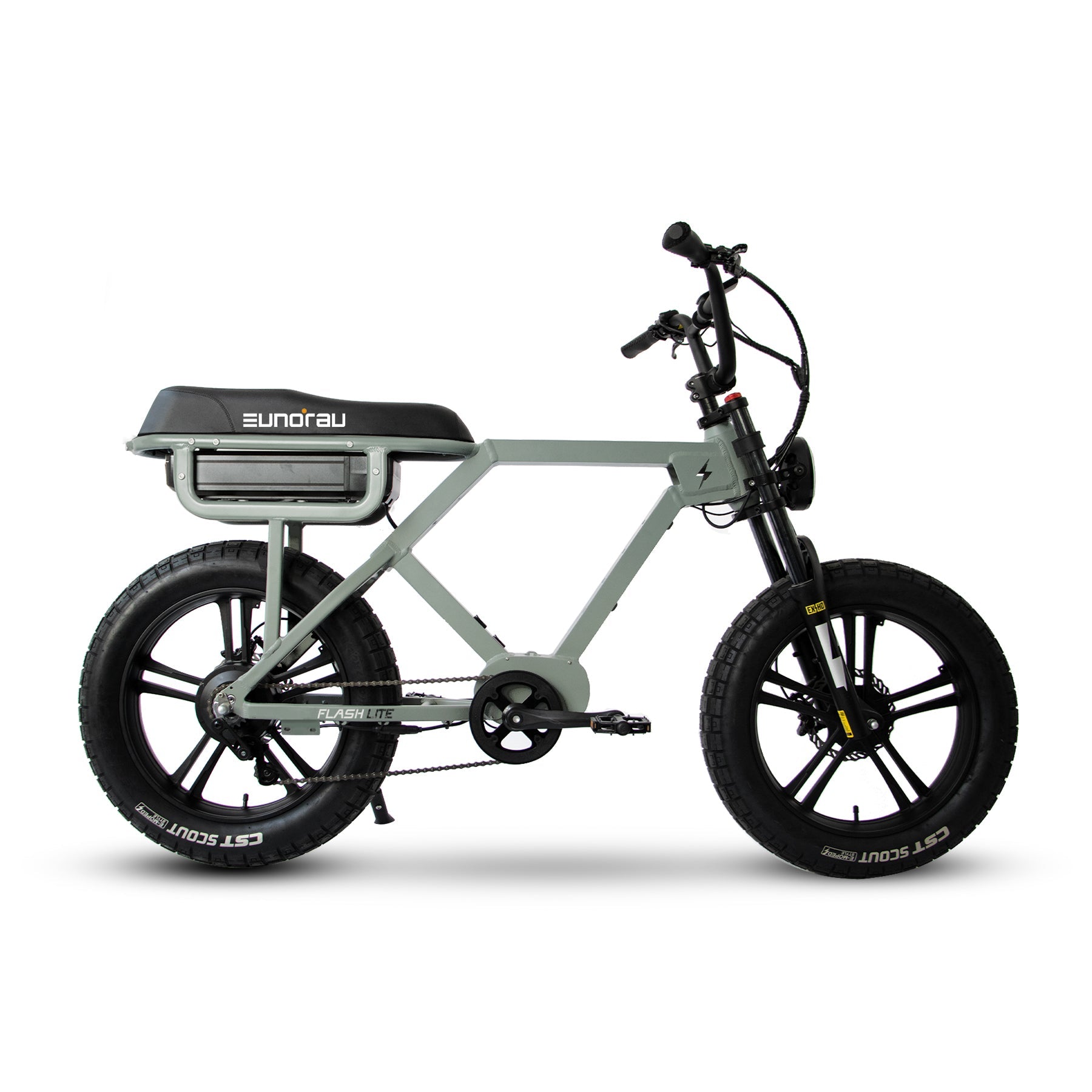 Eunorau FLASH LITE 2.0 Long-Range Rear Hub Motor Fat Tire Electric Bike