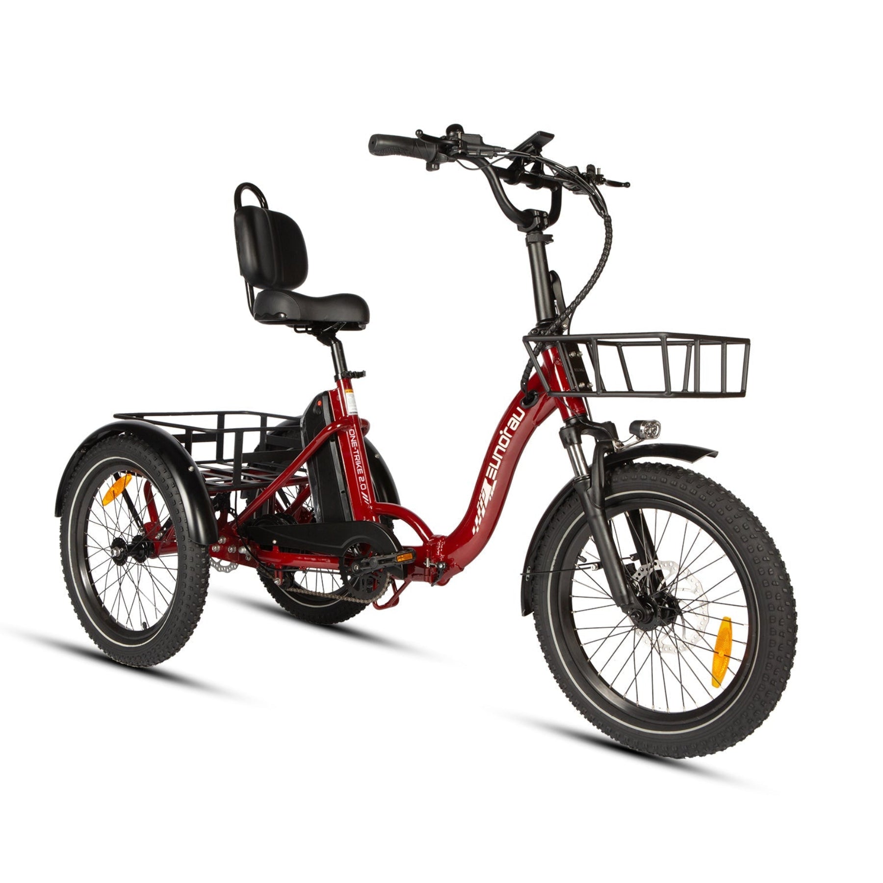 Eunorau ONE-TRIKE 2.0 Folding 500W Electric Tricycle with Rear Differential
