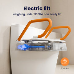 Vocic Comfort Steady Toilet Seat Lift for Senior - AX12-A-WT