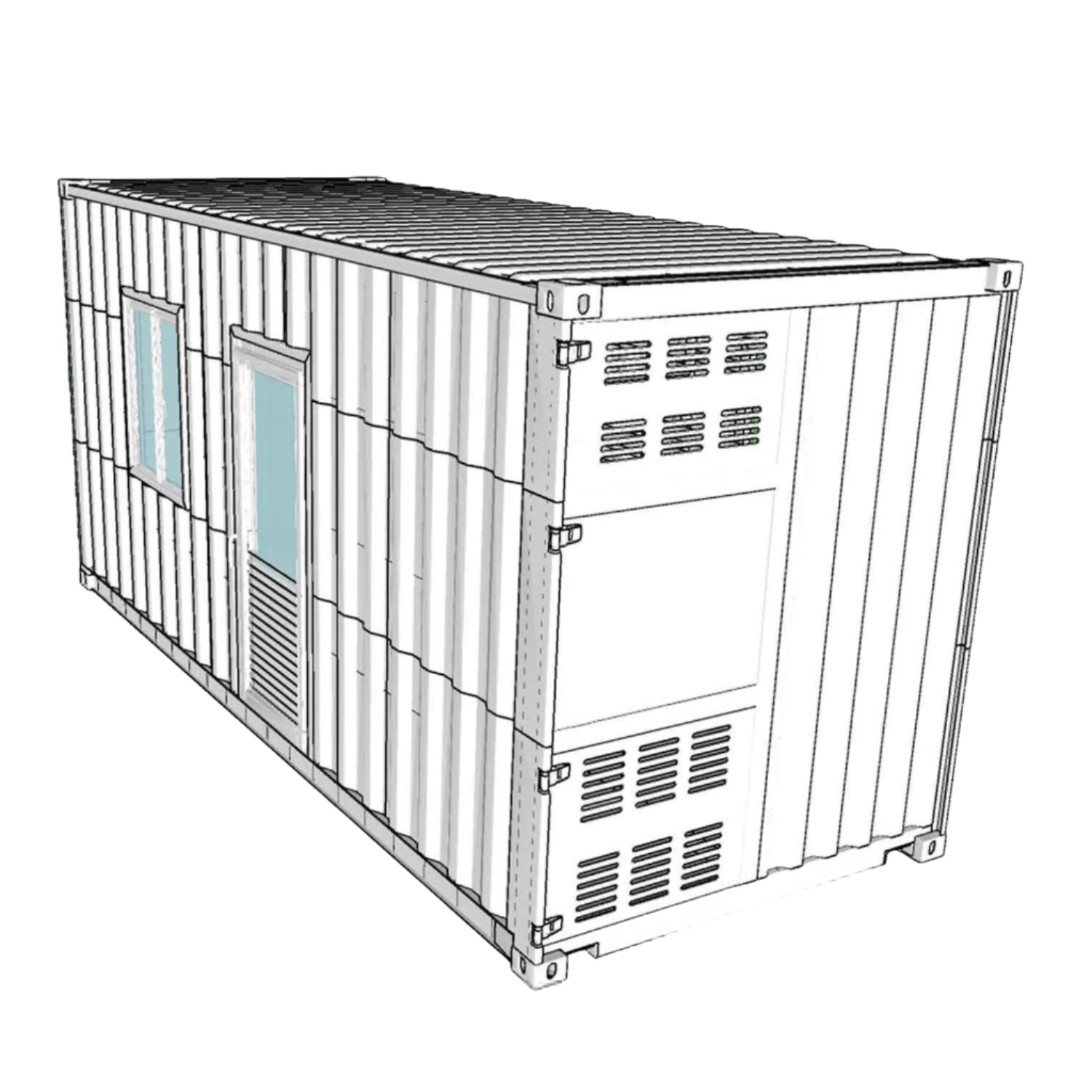 Chery Industrial 20ft Container House with 1 Bathroom - SUICH6058LS