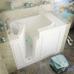 Meditub 2952 Series 29" x 52" Freestanding Gelcoat Walk-In Bathtub - 2952*
