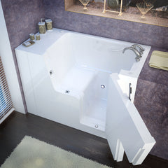 Meditub 2953WCA Series 29" x 53" Gelcoat Wheelchair Accessible Bathtub - 2953WCA*