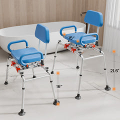 Vocic Sliding Shower Chair Bathtub Transfer Bench - AX19-A