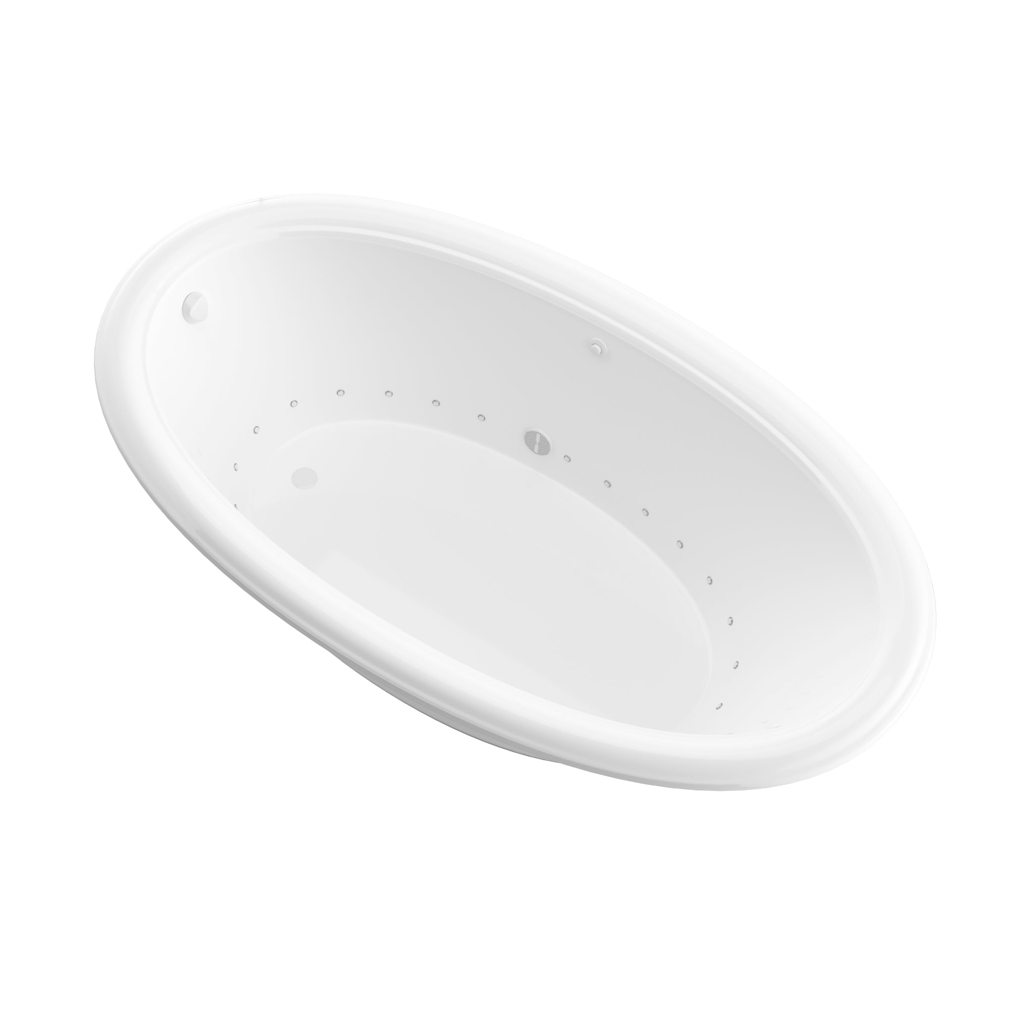 Atlantis Whirlpools Petite 36" x 60" White Oval Drop-in Bathtub - 3660P*