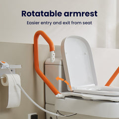 Vocic Comfort Steady Toilet Seat Lift for Senior - AX12-A-WT